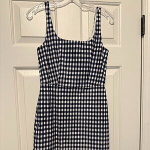 Jcrew  Style L6068 ginghman checkered black white dress mini size 4